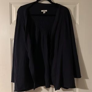 2X Croft & barrow navy cardigan